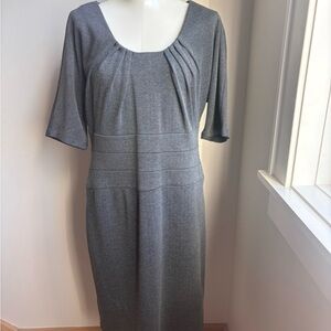Banana Republic Gray Midi Dress